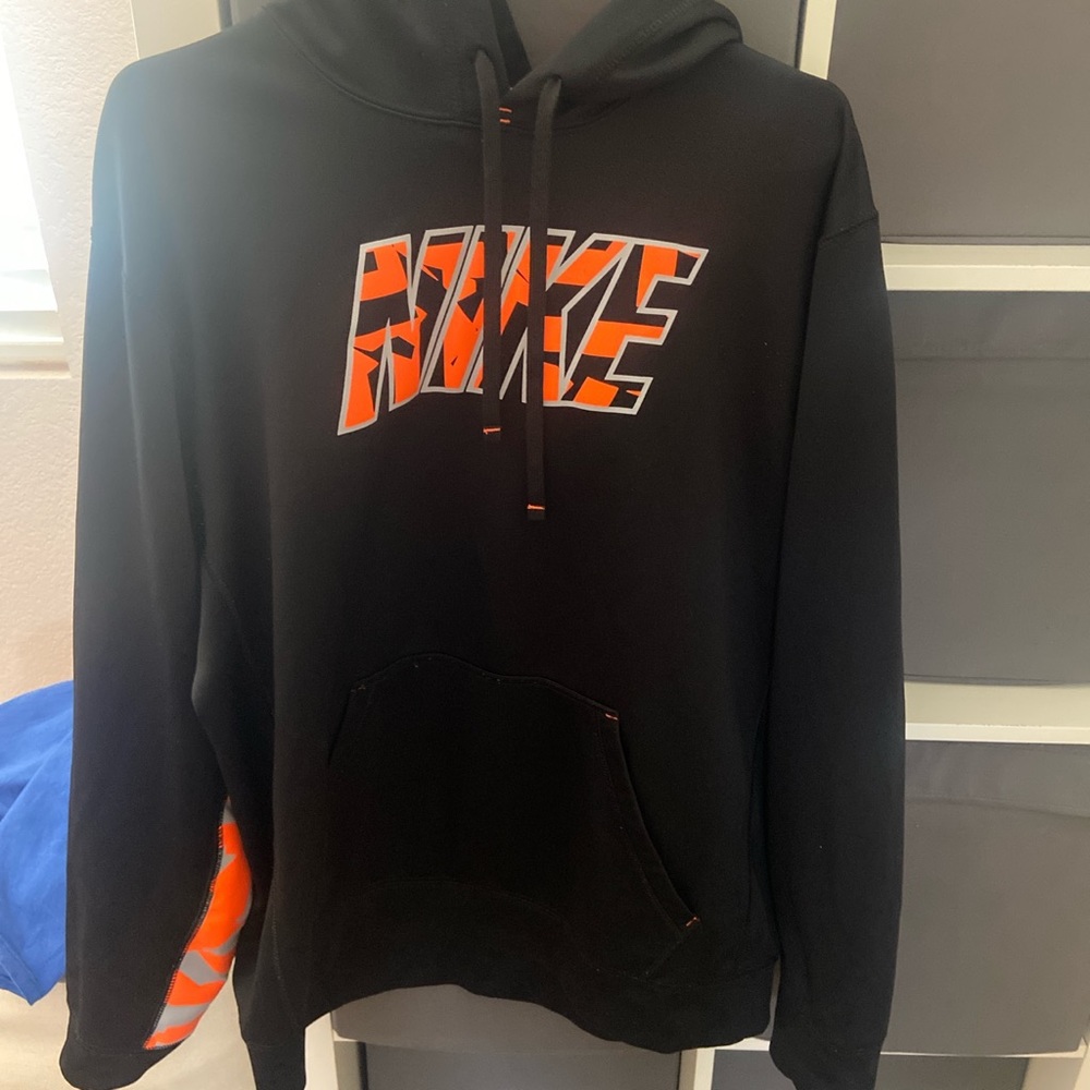 Black & orange Nike hoodie